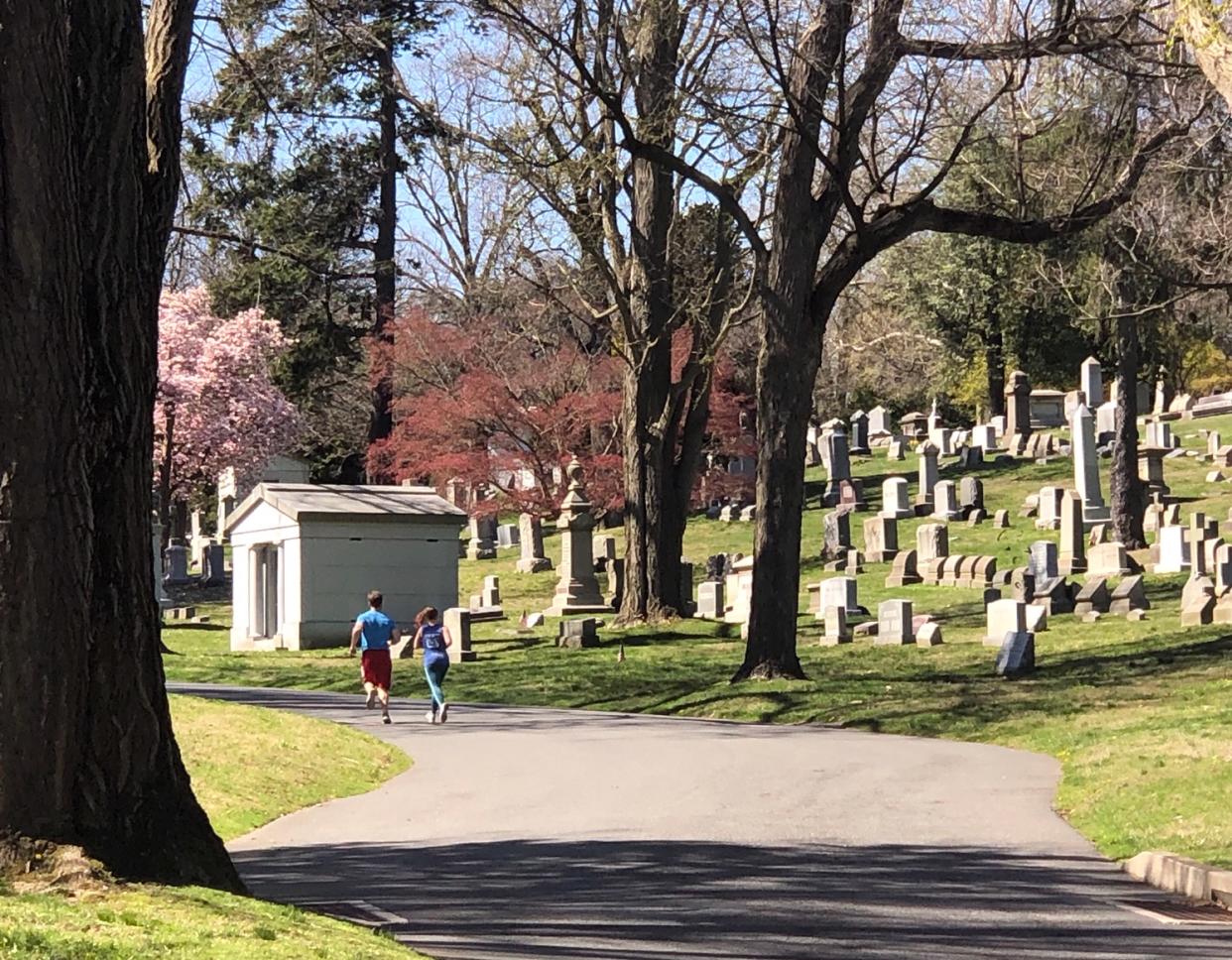 At Laurel Hill Cemetery in Philadelphia and West Laurel Hill Cemetery in Bala Cynwyd, Pa., 43 percent of the year’s visitors came just in the last two weeks of March. (Photo: Courtesy Nancy Goldenberg)