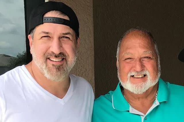 <p>Joey Fatone/Instagram</p> Joey Fatone and his dad, Joe Fatone Sr.