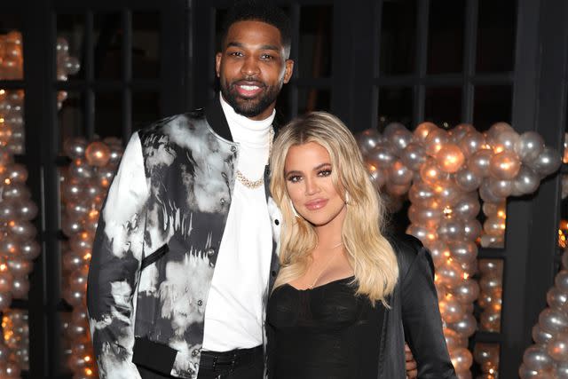 <p>Jerritt Clark/Getty Images for Remy Martin</p> Tristan Thompson and Khloé Kardashian in 2018.