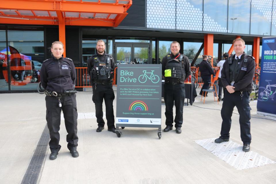 Sgt Jo Stephens and officersMet Police