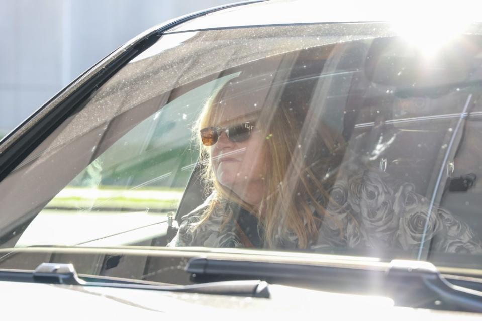 Asa Ellerup seen in a vehicle at the Arthur M. Cromarty Court Complex. Dennis A. Clark