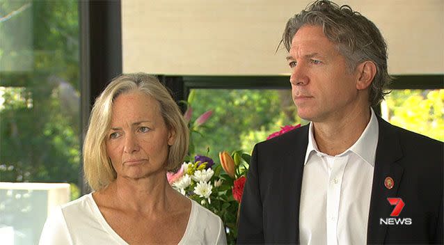 Cath and Liam Proberts were in Sydney when their son made the shocking discovery. Source: 7News