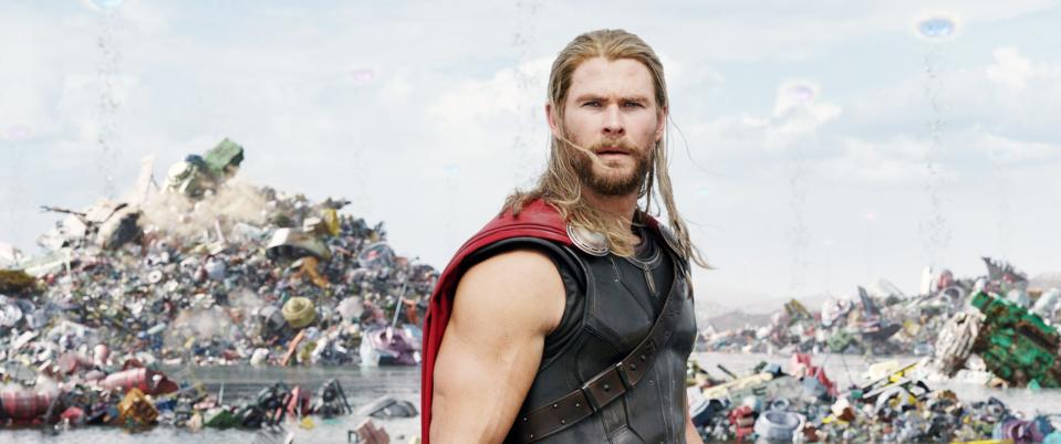 Chris Hemsworth in Thor: Ragnarok, 2017.