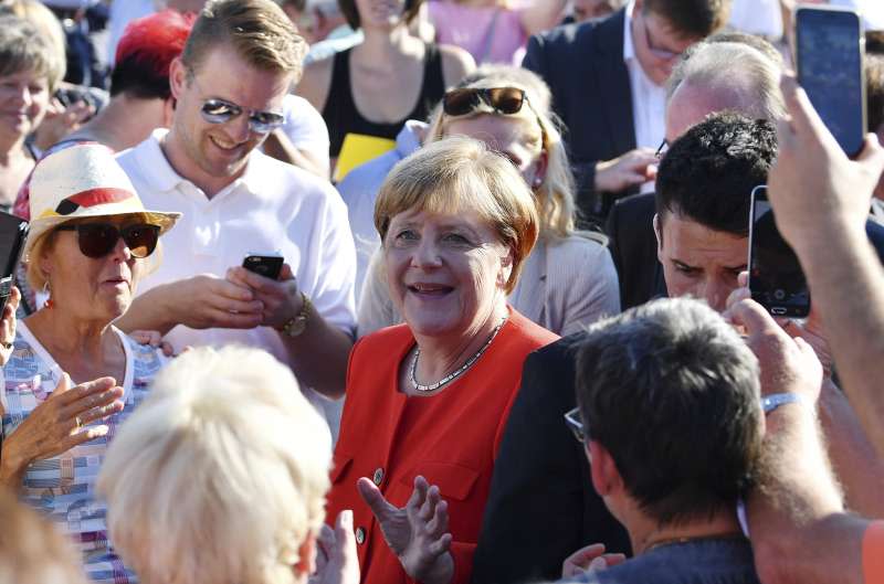 2017德國大選，梅克爾的選戰沒有遇到明顯障礙。（美聯社）