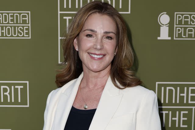 <p>Frazer Harrison/Getty Images</p> Peri Gilpin in Pasadena, California on Nov. 5, 2023