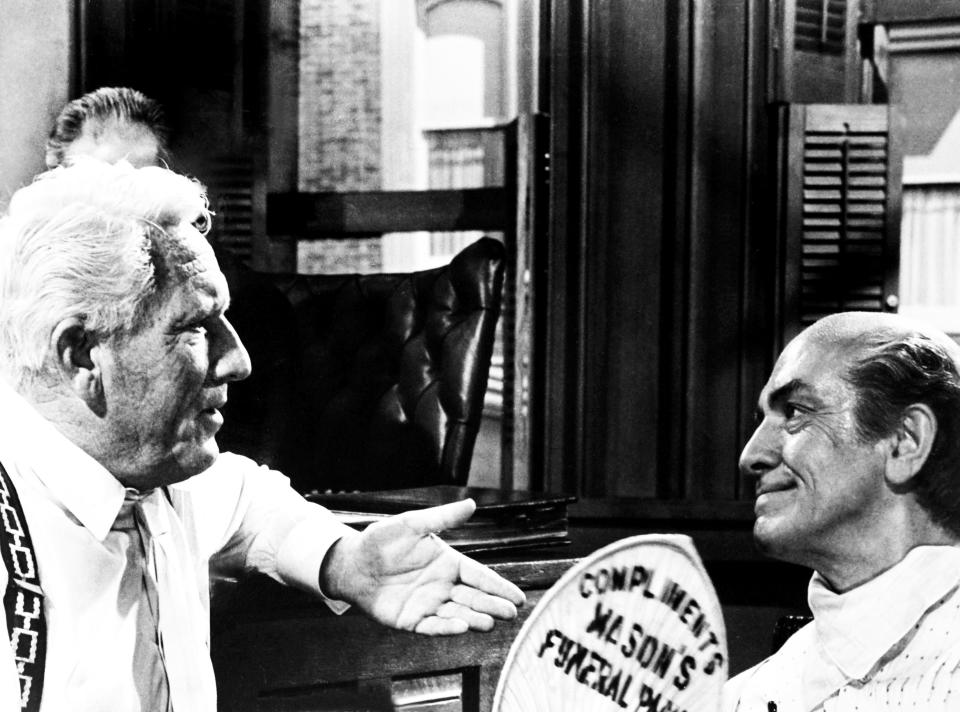 Spencer Tracy and Fredric March in Stanley Kramer's 1960 classic, 'Inherit the Wind' (Photo: Courtesy Everett Collection)                              