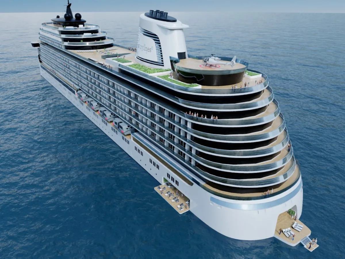 A luxury cruise ship will allow residents to permanently live at sea. See inside..