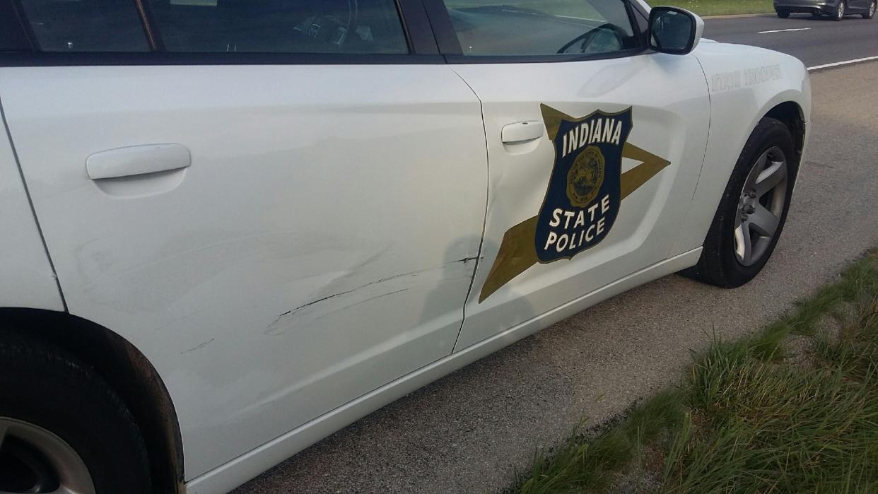 Indiana State Police released the name of the woman shot while driving on Interstate 65 early Friday.