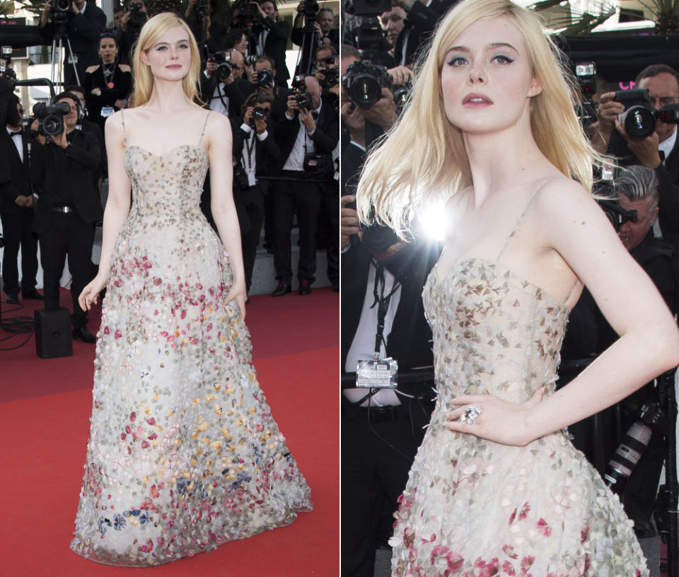 <p>Wann: Filmfestspiele in Cannes, Mai 2017<br> Was: Christian Dior Spring 2017<br> Warum: What a match: ein Kleid und ein Mädchen, beide so hauchzart und frisch wie eine Frühlingsblüte …<br> (Bilder: AP) </p>