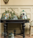 <p>Tired of traditional floral arrangements? Create mini still-life moments with cloches for a <em>Secret Garden</em>-inspired Thanksgiving table.</p>