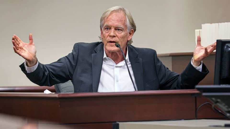 David Halls, assistant film director on "Rust," testifies February 29 during Hannah Gutierrez Reed's involuntary manslaughter trial. - Gabriela Campos/Pool/Santa Fe New Mexican/AP