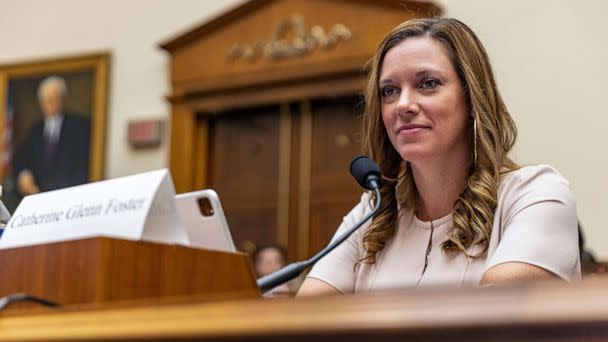 PHOTO: Catherine Glenn Foster, President & CEO of Americans United for Life speaks during a hearing of the House Judiciary Committee on Capitol Hill, July 14, 2022, in Washington, DC. (Tasos Katopodis/Getty Images)