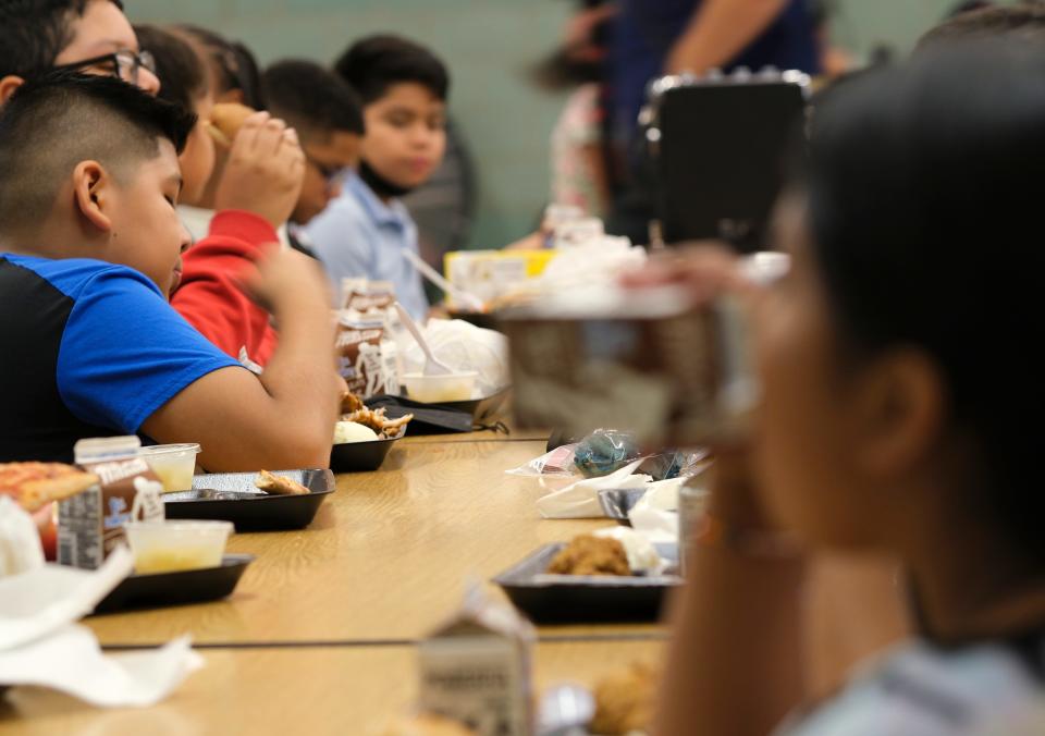 First day of school lunch period at Roosevelt Middle School and for all of Oklahoma City Public Schools ,Thursday, August 11 2022