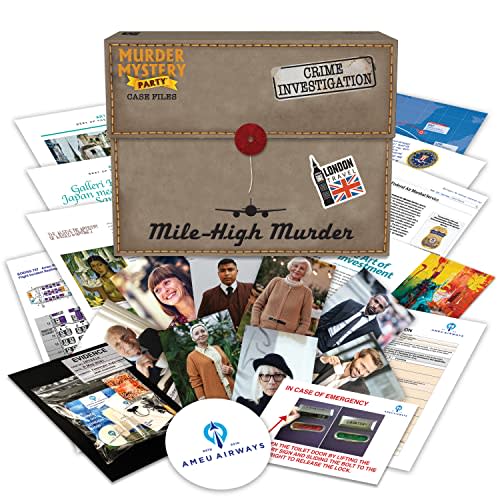 Murder Mystery Party Case Files: Mile High Murder Unsolved Mystery Detective Case File Game Play Alone, w/ Friends, Family or for Couples Date Night Ages 14+ from University Games