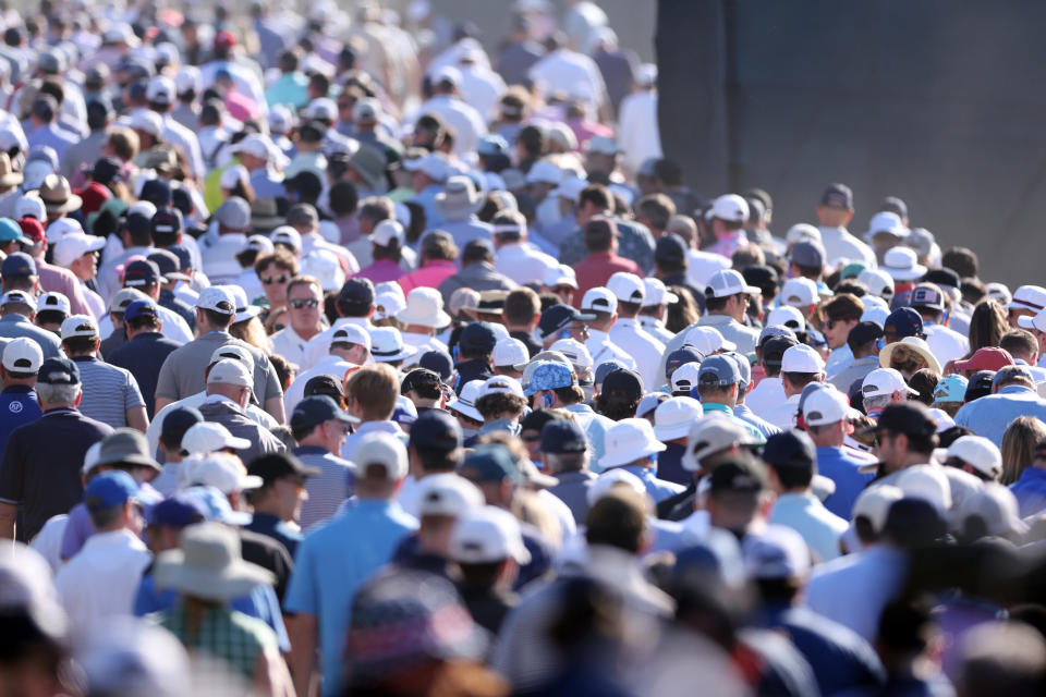 Fans seen at the US Open