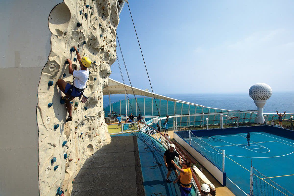 Rock Climbing, Royal Caribbean