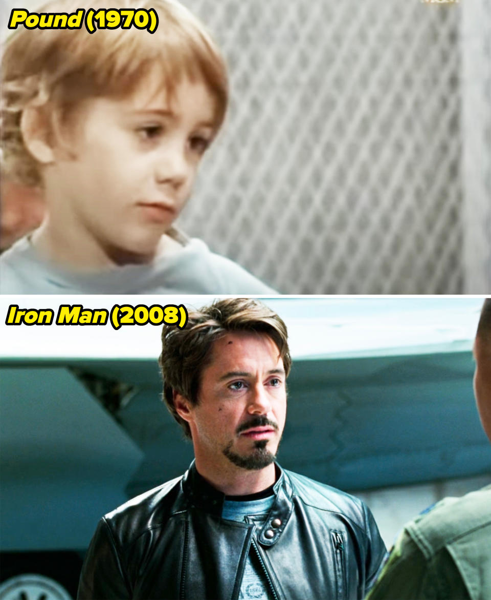 him acting in 1970 and then playing tony stark in 2008