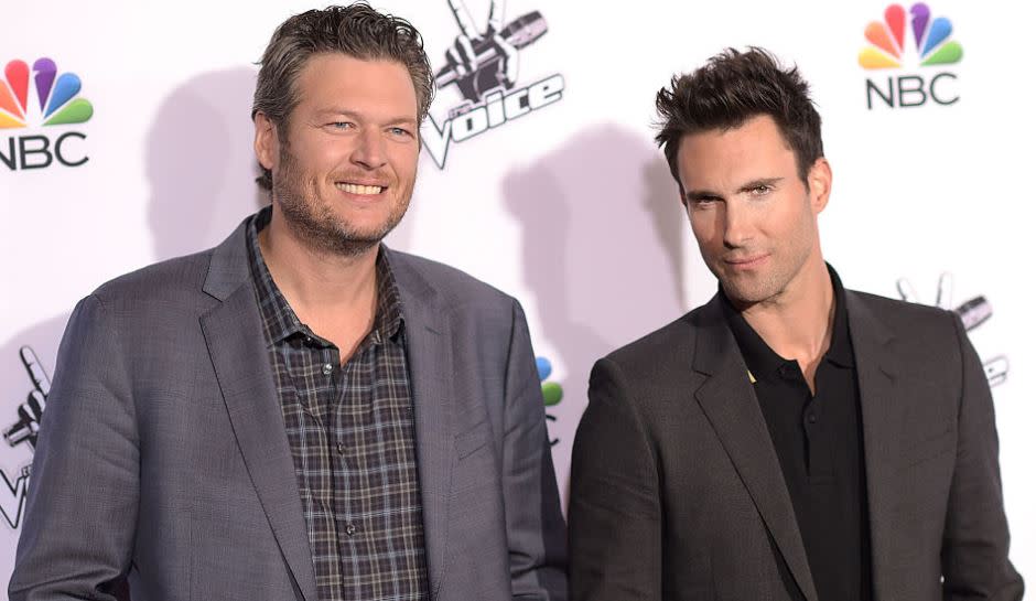 Blake Shelton and Adam Levine reportedly are feuding.