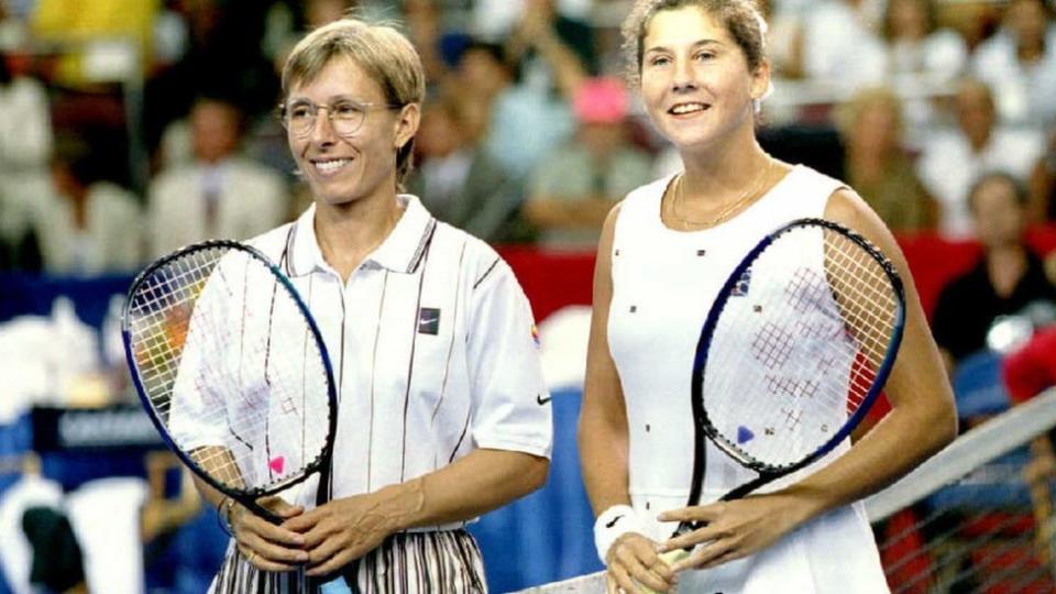 Martina Navratilova y Mnica Seles