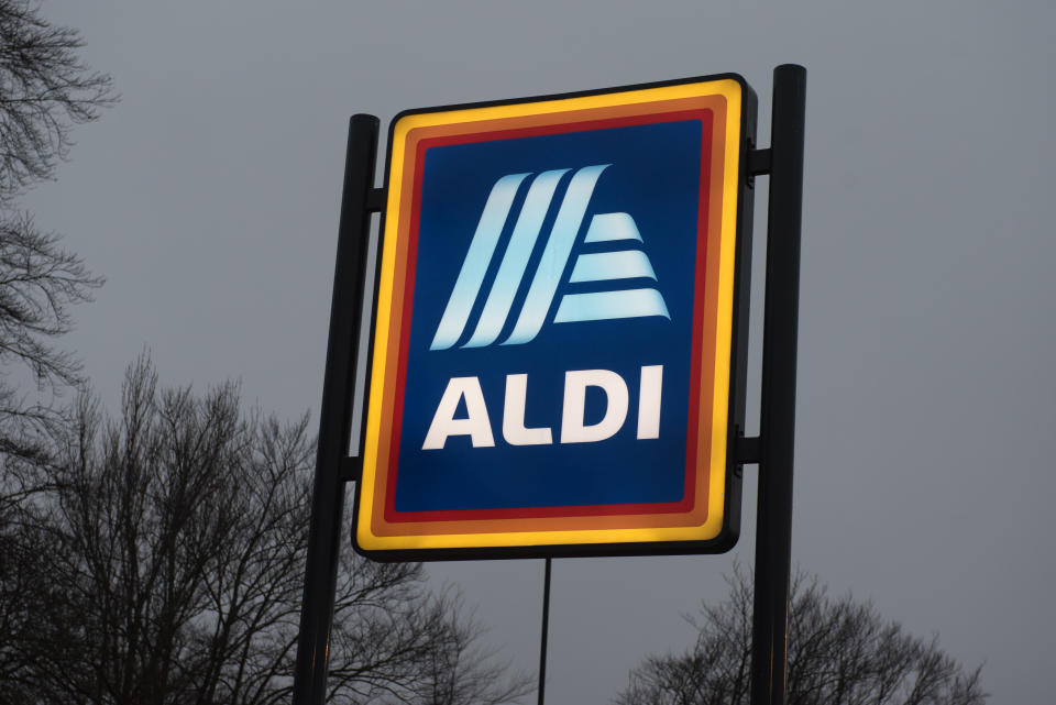 SOUTHEND-ON-SEA, ENGLAND - DECEMBER 07: A general view of ALDI supermarket on December 7, 2020 in Southend on Sea, England. (Photo by John Keeble/Getty Images)