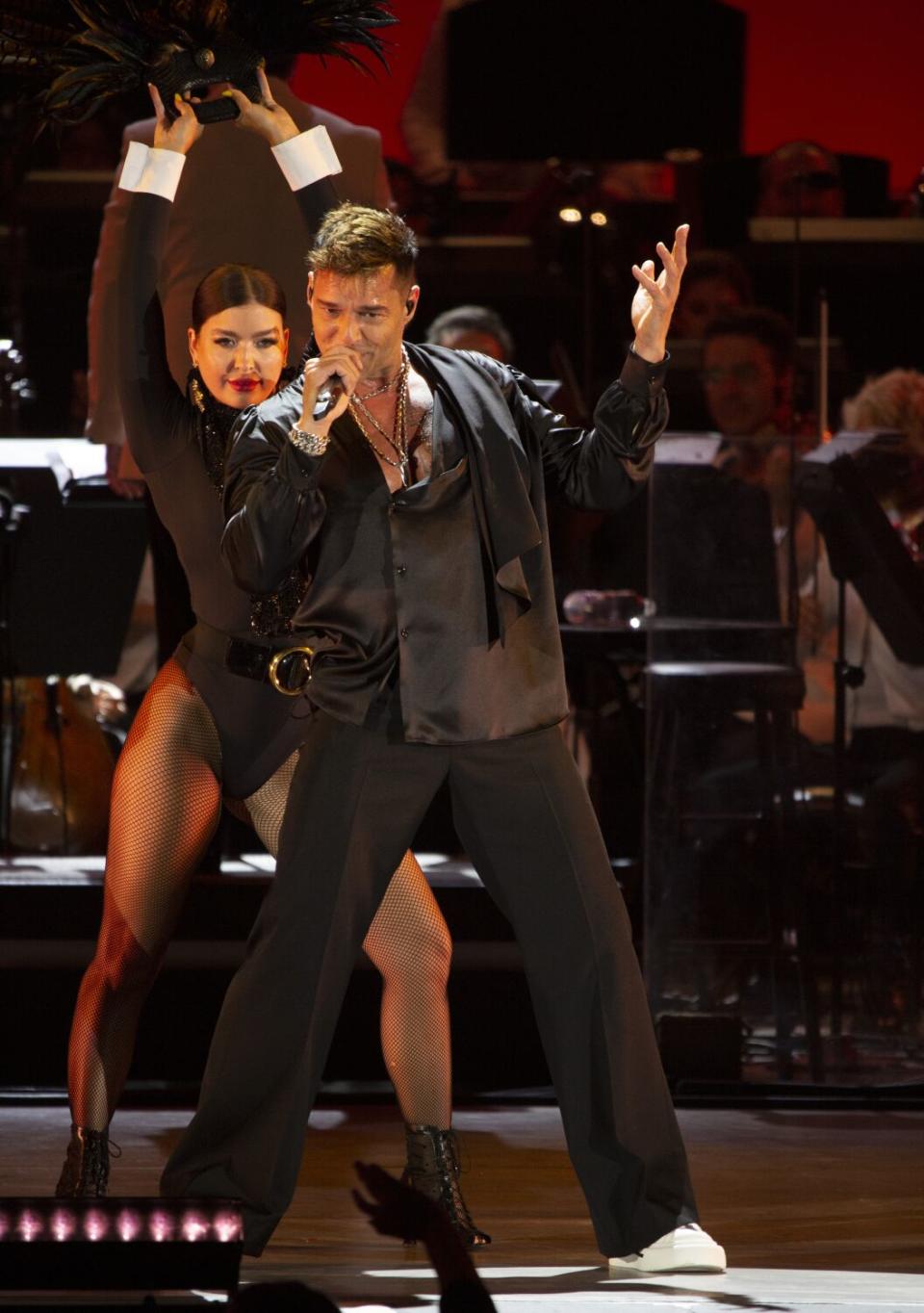 Ricky Martin performs at the Hollywood Bowl