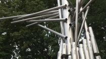 Whistling steel sound sculpture unveiled in Centretown