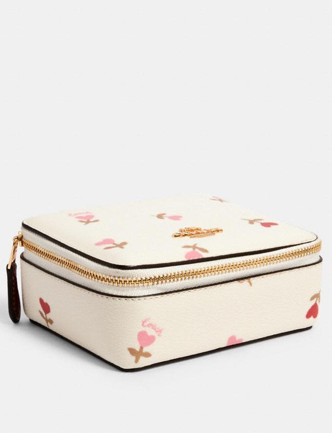 Coach Large Jewelry Box With Heart Floral Print - Coach Outlet, $53 (originally $150)