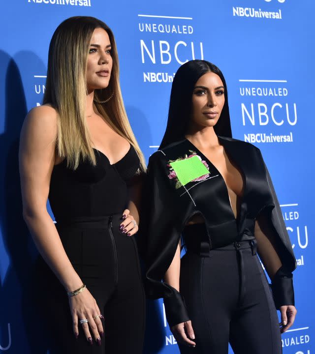 Khloe Kardashian, Kim Kardashian. Mike Coppola/NBCUniversal/NBCU Photo Bank/NBCUniversal via Getty Images.