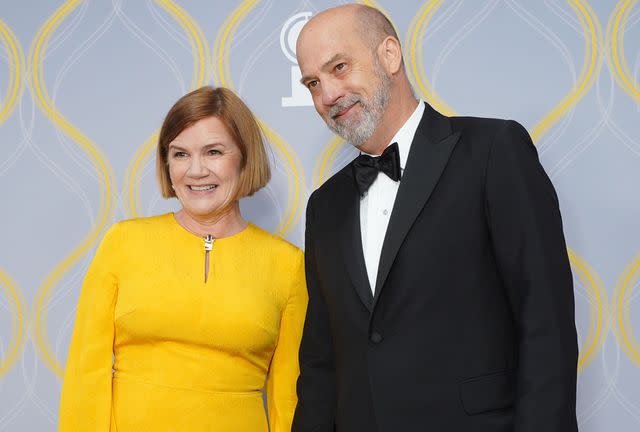 <p>Sean Zanni/Patrick McMullan/Getty</p> Mare Winningham and Anthony Edwards attend The 75th Annual Tony Awards on June 12, 2022.