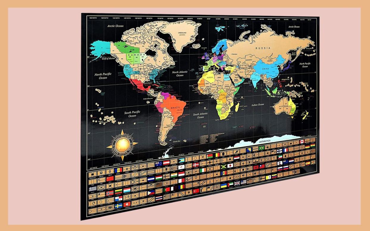 Scratch Off World Map Poster