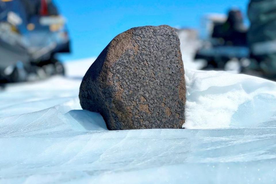 The meteor discovered in Antarctica. (Maria Valdes/SWNS)