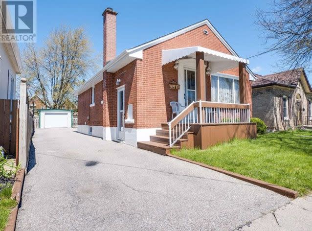 The exterior of the brick, two-bedroom home. Source: Realtor.ca