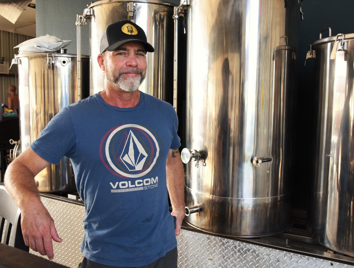Smithville Brewing Company owner Todd Henry stands by the recent arrival of additional brewing tanks, which will allow him to expand offerings