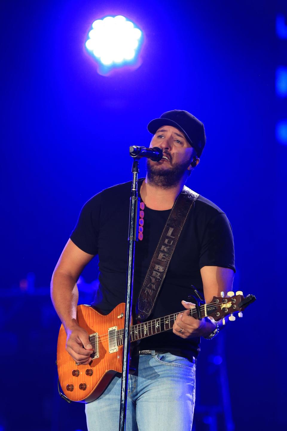 Luke Bryan performs Friday, Oct. 13, 2023, at the Resch Center in Ashwaubenon, Wis., during his Country On Tour concert.