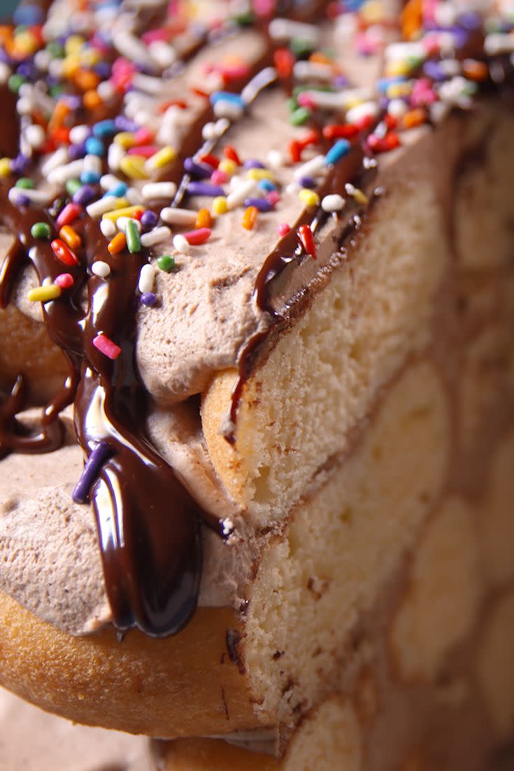 Mocha Donut Cake