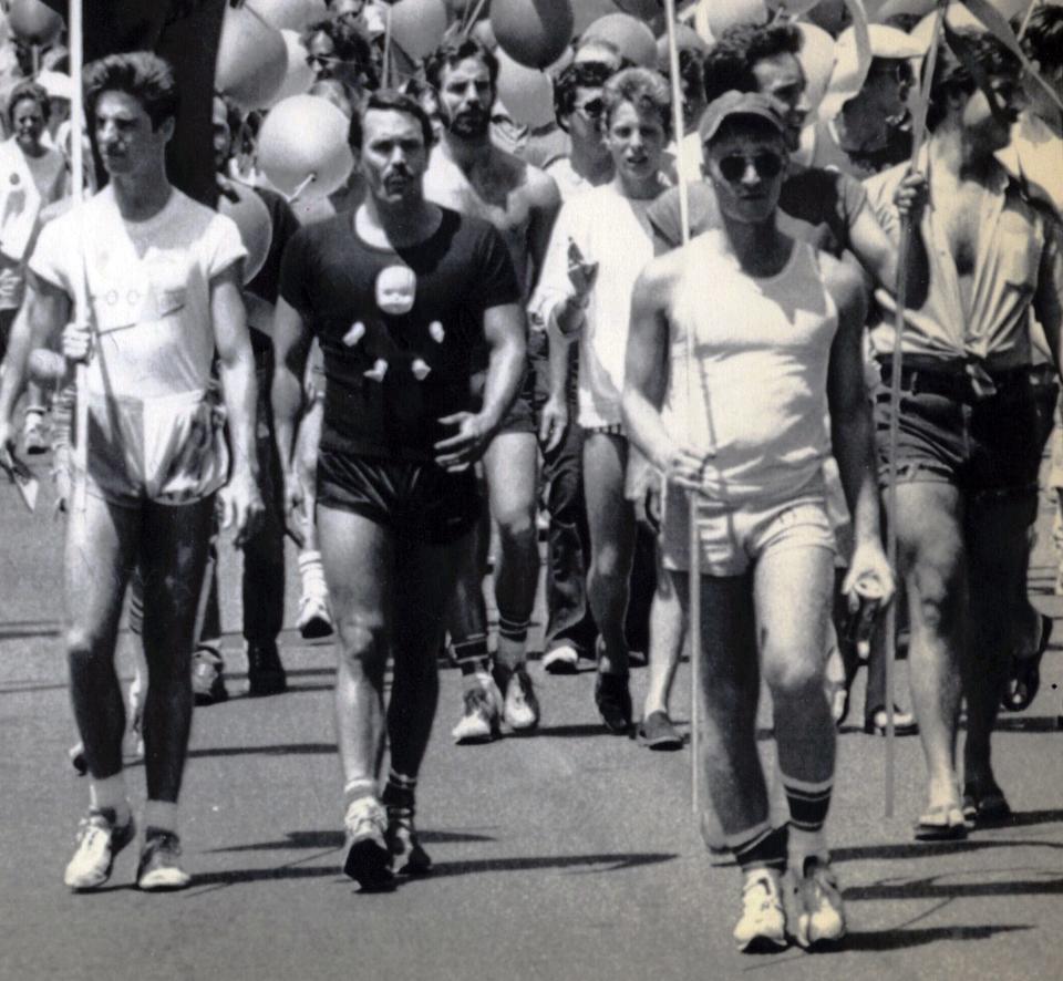 An estimated 1000 people participated in the 2nd Annual Ohio Gay Pride Parade on June 27, 1983. The march, and the rally that followed on the lawn of the Statehouse, attracted participants from across the state.