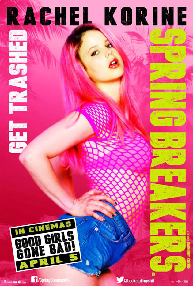 Spring Breakers poster: Rachel Korine as Cotty