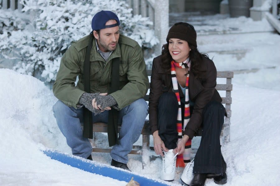 Lorelai and Luke on Gilmore Girls