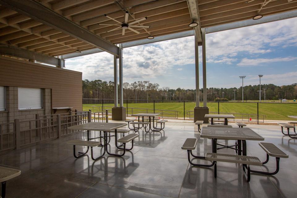 Concession facilities are complete at Phase I of the Gadsden Sports Park, built in partnership with Gadsden State Community College.
