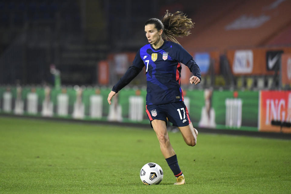 Tobin Heath in USWNT kit.