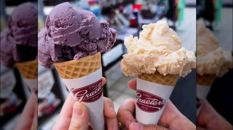 Graeter's ice cream cones