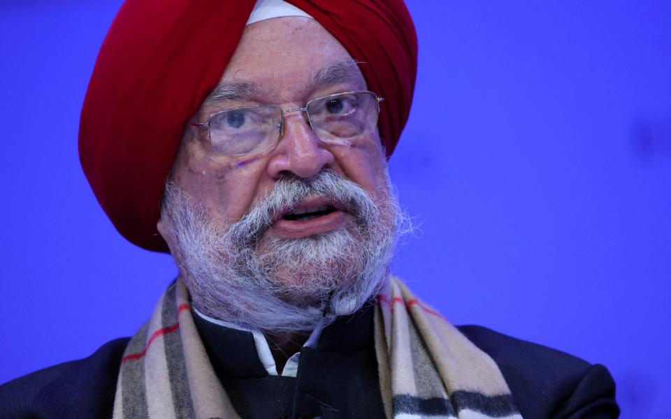 Hardeep Singh Puri, minister for petroleum and natural gas, wants to exploit more of India's oil reserves before the energy transition