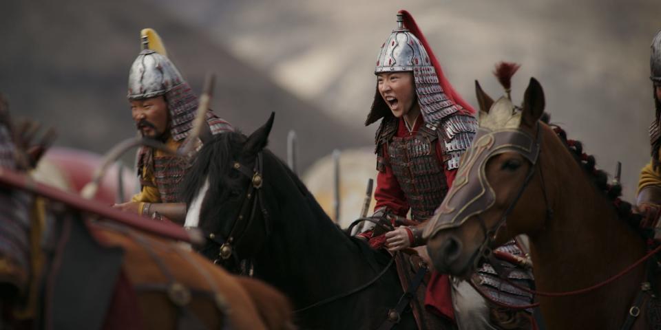 Yifei Liu plays Mulan in the live-action adaptation.