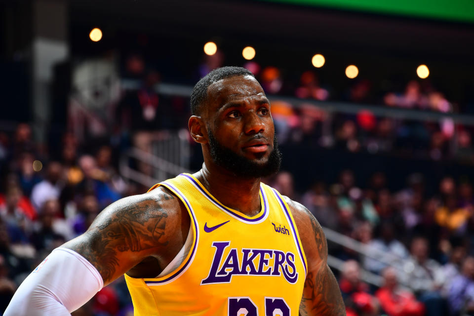 LeBron James heard it from Hawks fans Tuesday. (Photo by Scott Cunningham/NBAE via Getty Images)