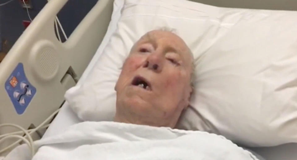 New Jersey man Earl Livingston, 87, was walking to buy a ticket for this week’s Mega Millions jackpot when he fell and broke his hip. Source: NBC 10