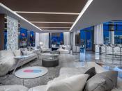 En la imagen, uno de los salones de The Empathy Suite, la habitación de hotel más cara del mundo. Se encuentra en el Palms Casino Resort de Las Vegas, uno de los centros turísticos más famosos de la ciudad de Nevada (Estados Unidos). (Foto: <a href="http://www.palms.com/stay/sky-villas/the-empathy-suite-sky-villa" rel="nofollow noopener" target="_blank" data-ylk="slk:Palms Casino Resort;elm:context_link;itc:0;sec:content-canvas" class="link ">Palms Casino Resort</a>).