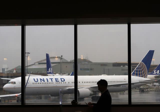 United Airlines flight at Newark Liberty Airport