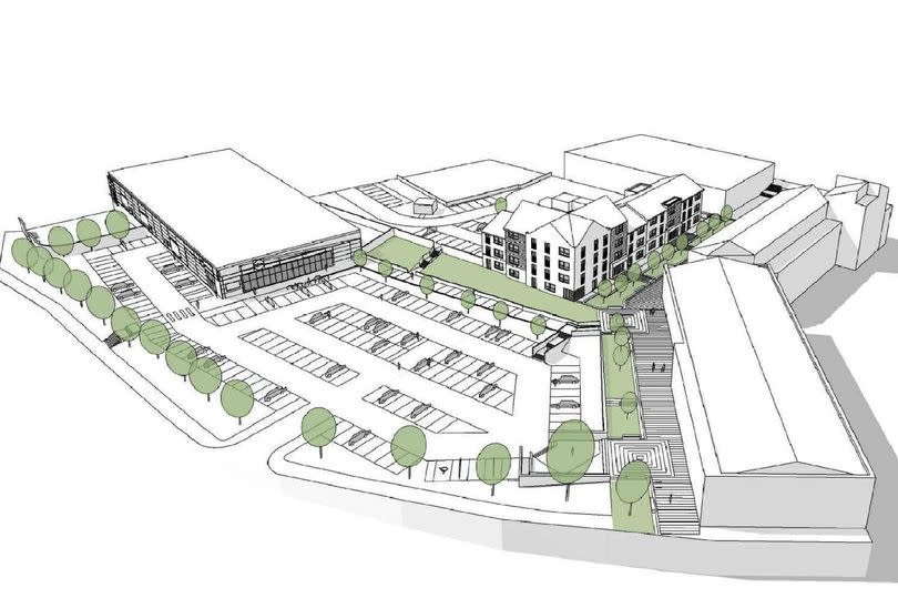 Plans to develop Mitchell Way in Alexandria with new homes and a Lidl have been submitted to West Dunbartonshire Council