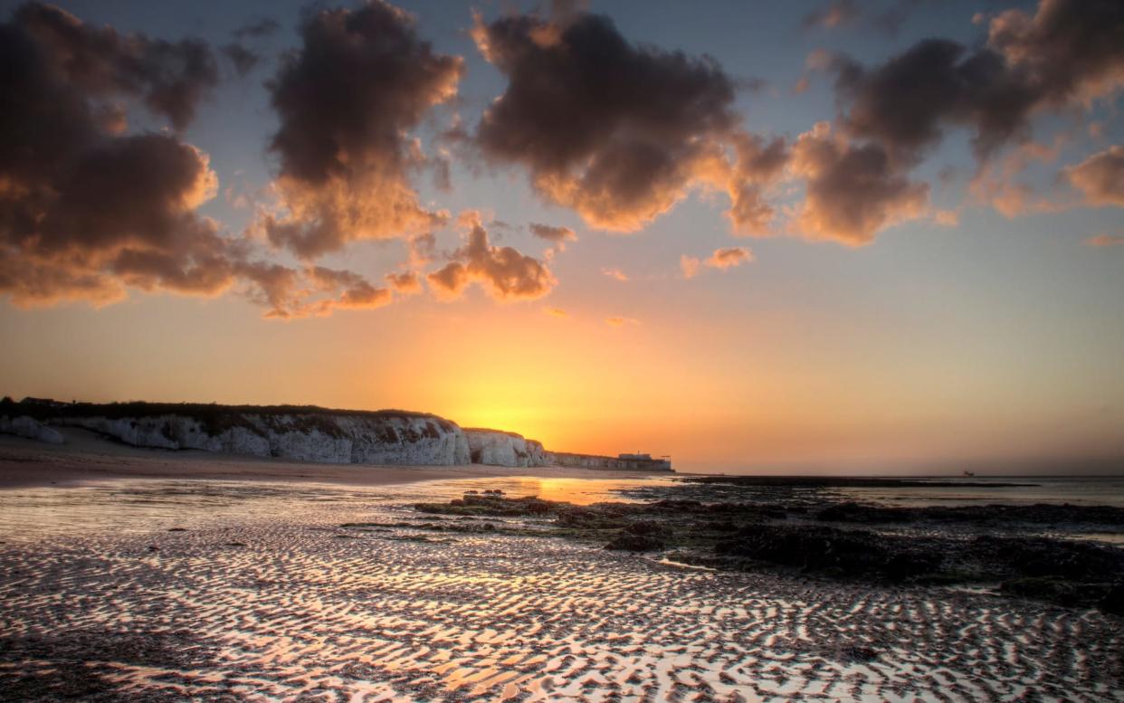 Head to the beach this weekend – it is going to be lovely (this is Botany Bay in Kent, by the way) - Getty