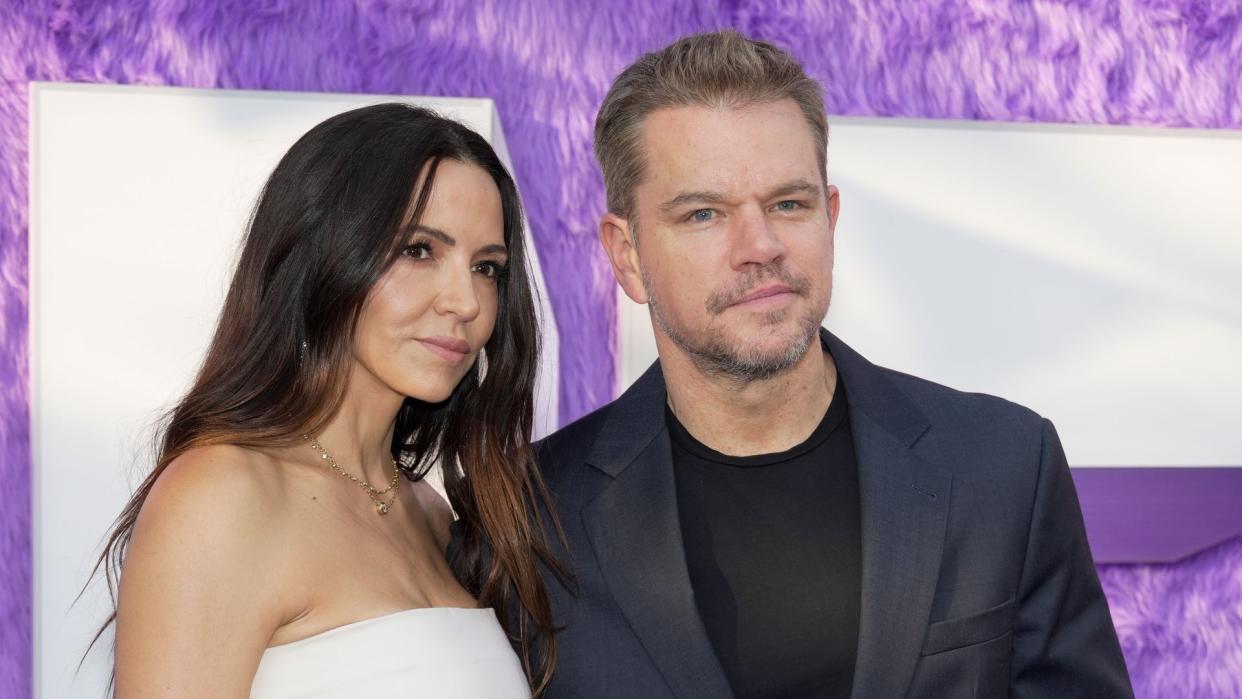 Matt Damon y Luciana Barroso